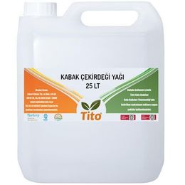 Tito 25 kg Kabak Çekirdeği Soğuk Sıkım Yağı