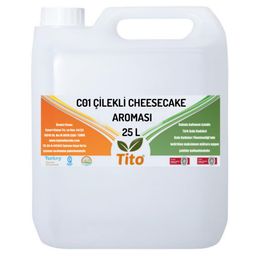 Tito 25 lt C01 Çilekli Cheesecake Aroması