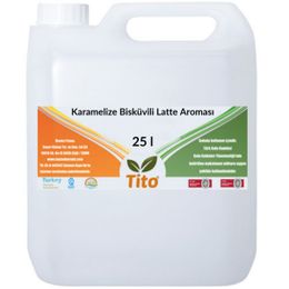Tito 25 lt Karamelize Bisküvili Latte Aroması