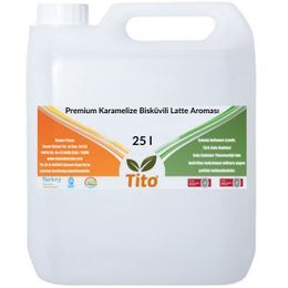 Tito 25 lt Karamelize Bisküvili Latte Aroması