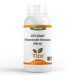 Tito 250 ml Premium C01 Çilekli Cheesecake Aroması