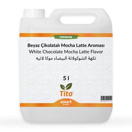Tito 5 lt Premium Beyaz Çikolatalı Mocha Latte Aroması