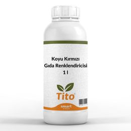 Tito Suda Çözünür E129 1 lt Koyu Kırmızı Gıda Renklendiricisi Boyası Sıvı