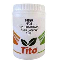 Tito Toz Suda Çözünür E133 1 kg Mavi Gıda Renklendiricisi