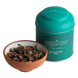 Toganoo Tea 50 gr Bai Mu Dan Rose Gül Yapraklı Beyaz Çay