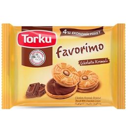 Torku 244 gr 4'lü Çikolata Kremalı Bisküvi