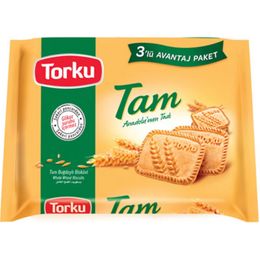 Torku 3'lü 393 gr Tam Buğdaylı Bisküvi
