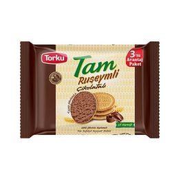 Torku 84 gr Tam Ruşeymli Çikolata Kaplamalı Bisküvi
