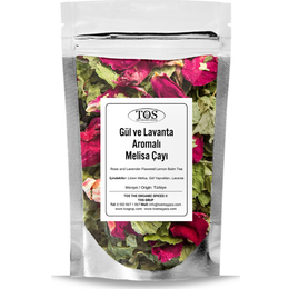 TOS 100 gr Gül ve Lavanta Aromalı Melisa Çayı