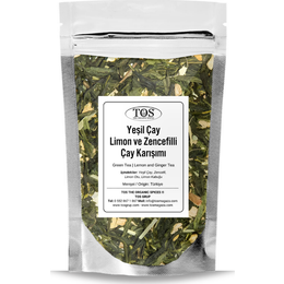 Tos 100 gr Yeşil Çay Limon ve Zencefilli Çay