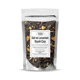 TOS 40 gr Gül ve Lavantalı Siyah Çay