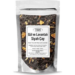 TOS 40 gr Gül ve Lavantalı Siyah Çay