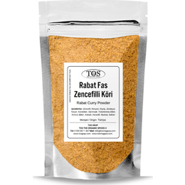 TOS The Organic Spice 100 gr Zara'nın Rabat Fas Zencefilli Köri Tozu