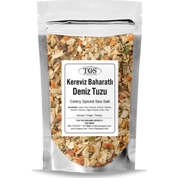 Tos The Organic Spices 1 kg Kereviz Baharatlı Deniz Tuzu