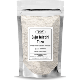 Tos The Organic Spices 100 gr 220 Bloom Saf Sığır Jelatini Tozu