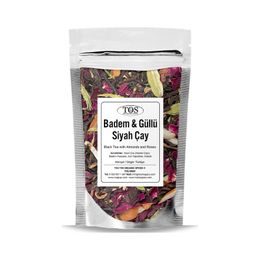 TOS The Organic Spices 100 gr Badem ve Güllü Siyah Çay