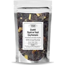 TOS The Organic Spices 100 gr Çiçekli Siyah ve Yeşil Karışımı