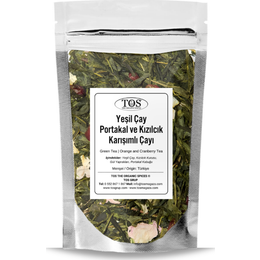TOS The Organic Spices 100 gr Yeşil Çay | Portakal ve Kızılcık Çayı