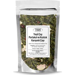 TOS The Organic Spices 100 gr Yeşil Çay | Portakal ve Kızılcık Çayı