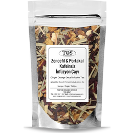 Tos The Organic Spices 100 gr Zencefil Portakal Kafeinsiz İnfüzyon Çayı