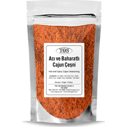 TOS The Organic Spices 250 gr Acı ve Baharatlı Cajun Çeşni