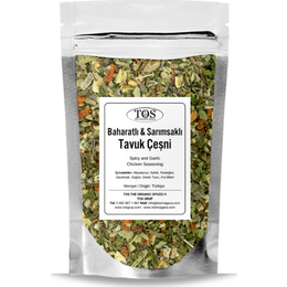 TOS The Organic Spices 250 gr Baharatlı Sarımsaklı Tavuk Çeşni