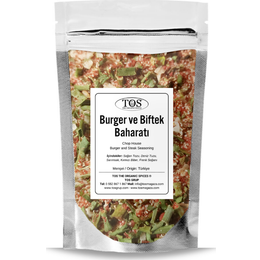 TOS The Organic Spices 250 gr Chop House Burger ve Biftek Baharatı