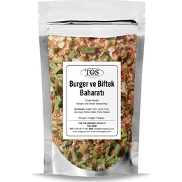 TOS The Organic Spices 250 gr Chop House Burger ve Biftek Baharatı