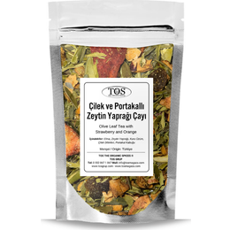 TOS The Organic Spices 250 gr Çilek ve Portakallı Zeytin Yaprağı Çayı