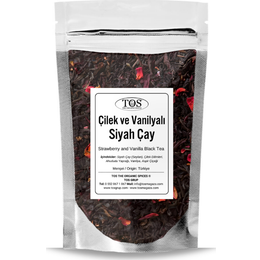 TOS The Organic Spices 250 gr Çilek ve Vanilyalı Siyah Çay