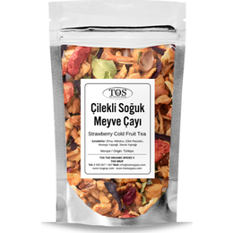 TOS The Organic Spices 250 gr Çilekli Soğuk Meyve Çayı