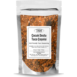 TOS The Organic Spices 250 gr Çocuk Dostu Taco Çeşnisi