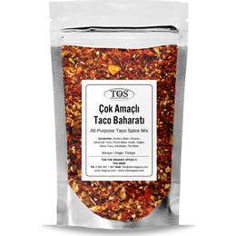TOS The Organic Spices 250 gr Çok Amaçlı Taco Baharat Karışımı