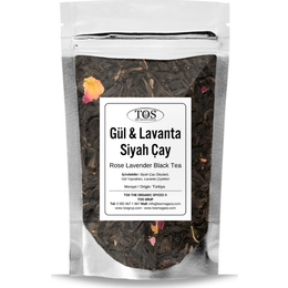 TOS The Organic Spices 250 gr Gül Lavanta Siyah Çay