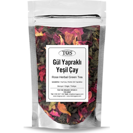 TOS The Organic Spices 250 gr Gül Yapraklı Yeşil Çay