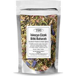 TOS The Organic Spices 250 gr İskoçya Çiçek & Bitki Baharatı