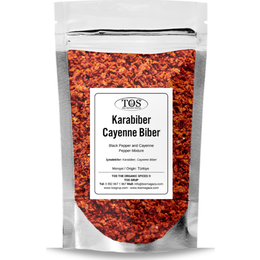 TOS The Organic Spices 250 gr Karabiber ve Cayenne Biber Karışımı