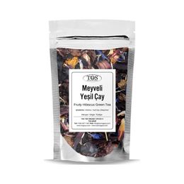 TOS The Organic Spices 250 gr Meyveli Hibiskus Yeşil Çay