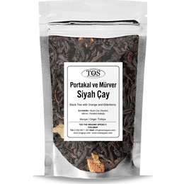 TOS The Organic Spices 250 gr Portakal ve Mürverli Siyah Çay