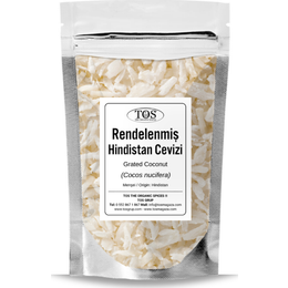 TOS The Organic Spices 250 gr Rendelenmiş Hindistan Cevizi
