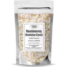 TOS The Organic Spices 250 gr Rendelenmiş Hindistan Cevizi