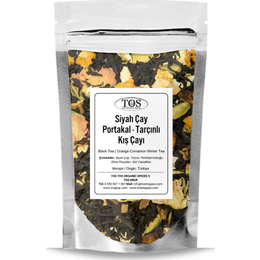 TOS The Organic Spices 250 gr Siyah Çay | Portakal -Tarçınlı Kış Çayı