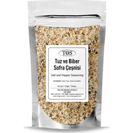 TOS The Organic Spices 250 gr Tuz ve Biber Sofra Çeşnisi