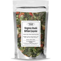 TOS The Organic Spices 250 gr Virginia Usulü Biftek Çeşnisi
