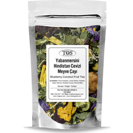 TOS The Organic Spices 250 gr Yabanmersini Hindistan Cevizi Meyve Çayı