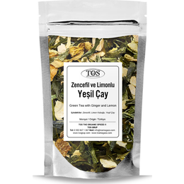 TOS The Organic Spices 250 gr Zencefilli Limonlu Yeşil Çay