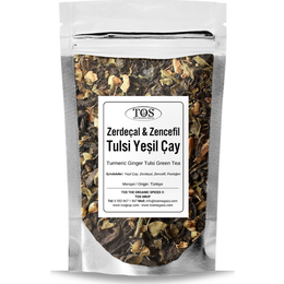 TOS The Organic Spices 250 gr Zerdeçal Zencefil Tulsi Yeşil Çay