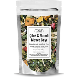 Tos The Organic Spices 40 gr Çilek Naneli Meyve Çayı