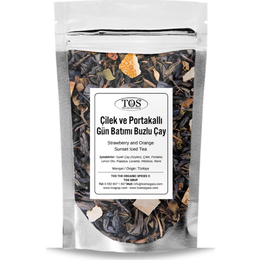 Tos The Organic Spices 40 gr Çilek ve Portakallı Gün Batımı Buzlu Çay