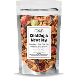 Tos The Organic Spices 40 gr Çilekli Soğuk Meyve Çayı